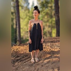 No. 6 silk keyhole halter dress